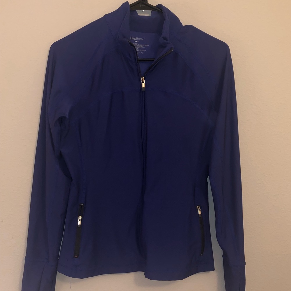 GAP Women's Blue Full-Zip Active Jacket